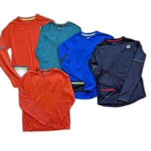 Russell Athletic Boys 14/16 5 Pack Dri-Power 360 Long Sleeve Shirts Athleisure